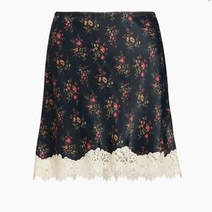 NWT Doen Giulietta lace trim mini skirt